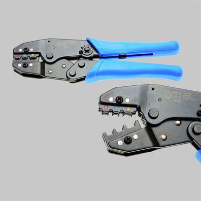 BGS Crimpzange Kabelschuhzange Presszange mit Ratschenfunktion 0,5 - 6 mm&sup2;