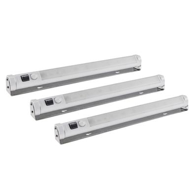 3er Set LED Unterbauleuchte mit Bewegungsmelder Batteriebetrieb kaltweiss