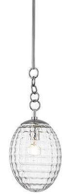 Casa Padrino Luxus Hängeleuchte Silber Ø 21,6 x H. 55,9 cm - Pendelleuchte mit eiförm