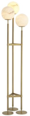 Casa Padrino Luxus Stehleuchte Antik Messing / Alabaster 42,5 x 37 x H. 172 cm - Mode