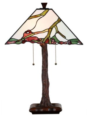 Casa Padrino Luxus Tiffany Tischleuchte Mehrfarbig 41 x 41 x H. 64 cm - Wohnzimmer De