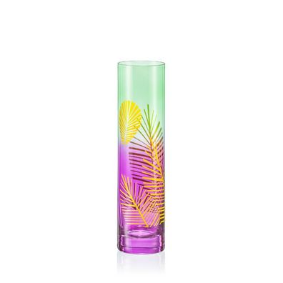 Vase Blumenvase Spring lila - grün S1706 Kristallvase 240 mm Bohemia Crystalex