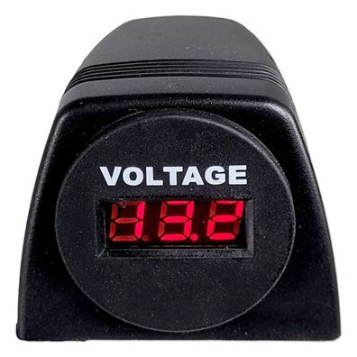 Voltmeter | Digital | LED-Anzeige 3-stellig Rot | 6-33V | Aufbaugehäuse
