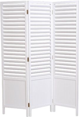 Casa Padrino Landhausstil Raumteiler Weiß 121 x 3 x H. 160 cm - Faltbarer Raumteiler