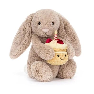 Jellycat Bashful Bunny Beige Plüschtier Spielzeug Toy Marke Geburtstagsgeschenk 31CM