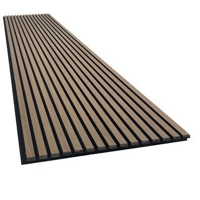 Akustikpaneel mit Holzfurnier in Black Walnut - 2700x600 mm - mit PET-Filz