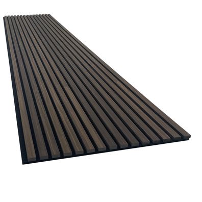 Akustikpaneel mit Holzfurnier in Smoke Walnut - 2700x600 mm - mit PET-Filz