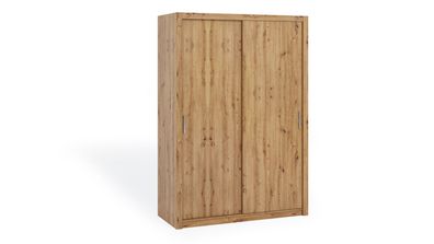 FurMeb24 Schiebetürenschrank BONO 150 cm Kleiderschrank Ohne Spiegel, 2-türiger