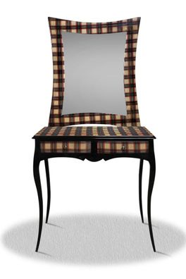 Casa Padrino Spiegelkonsole mit 2 Schubladen 90 x 40 x H. 200 cm - Limited Edition