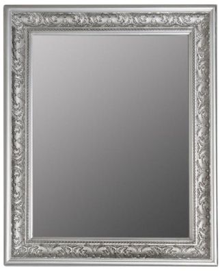Casa Padrino Barock Spiegel Silber 52 x H. 62 cm - Handgefertigter Barock Wandspiegel
