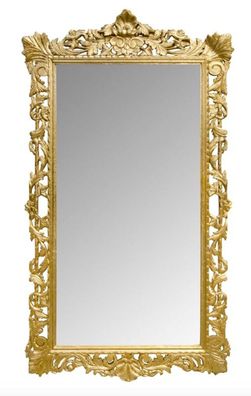 Casa Padrino Barock Wandspiegel Gold 115 x H. 202 cm - Barockstil Spiegel Antik Stil