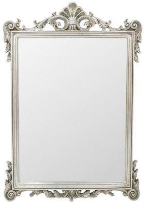 Casa Padrino Barock Spiegel Silber 75 x H. 110 cm - Wandspiegel im Barockstil - Antik