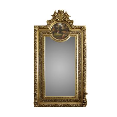 Casa Padrino Antikstil Spiegel 105 x H. 192 cm - Barock Wandspiegel