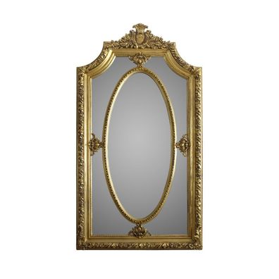 Casa Padrino Barock Spiegel 115 x H. 215 cm - Luxus Wandspiegel