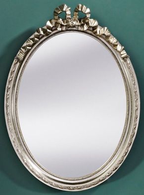 Casa Padrino Barock Wohnzimmer Spiegel Silber 36 x H. 50 cm - Wohnzimmermöbel im Baro