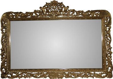 Casa Padrino Barock Spiegel Gold Handgefertigt 168 x 116 cm - Holzspiegel - Barock Mö
