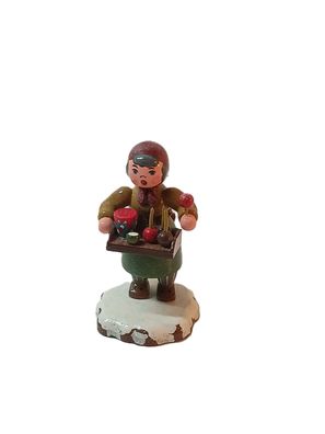 Erzgebirge Figur Frau Hubrik Winterkinder- Handbemalte Holzfigur
