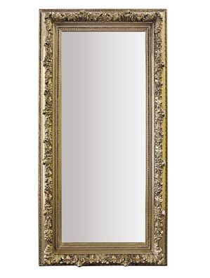 Casa Padrino Barock Wandspiegel Antik Silber Höhe 180 cm, Breite 90 cm - Edel & Prunk