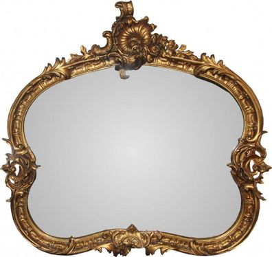 Casa Padrino Barock Wandspiegel Gold B 110 cm, H 102 cm - Edel & Prunkvoll