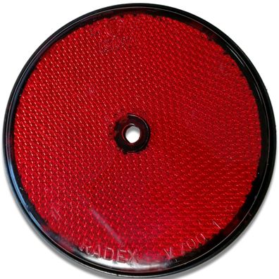 Reflektor Radex 720 | rund | gebohrt | Rot | Ø80mm