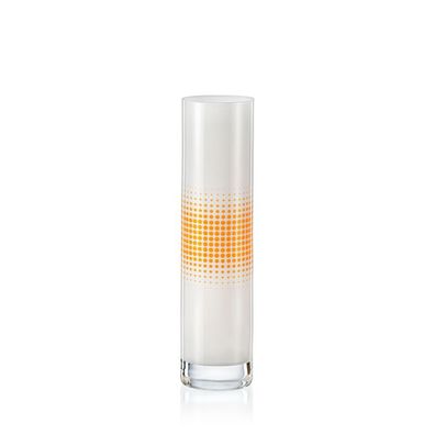 Kristallvase Vase Spring grau orange S1708 Kristallvase 240 mm Bohemia Crystalex
