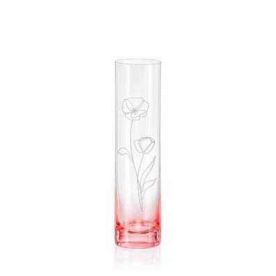Kristallvase Vase Spring rot K0801 Blumenvase 240 mm Bohemia Crystalex