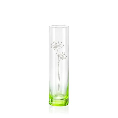 Kristallvase Vase Spring grün K0800 Blumenvase 240 mm Bohemia Crystalex