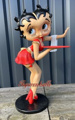 Betty Boop Figur Pin Up Rock N Roll Rockabilly Deko Figur Butler Diner Comic rot