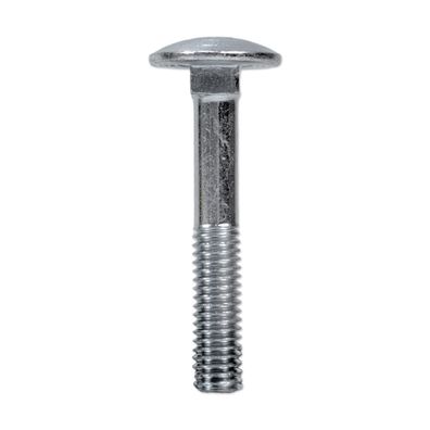 Flachrundschraube m. Vierkant DIN 603 M6×40 verzinkt Teilgewinde