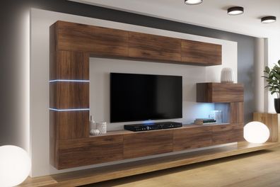 AN89 NEW Farbauswahl Möbel für Wohnzimmer Wohnwand Mediawand Schrankwand Wohnschrank
