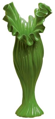 Casa Padrino Designer Blumenvase Grün B. 33 cm Höhe 81 cm Mod1 - Dekovase