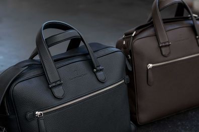 Graf von Faber-Castell Aktentasche Cashmere ein Fach, schwarz