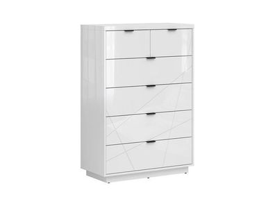 Kommode Forn Sideboard Schubladenschrank 42,5 x 90 x 130,5 , Weiss