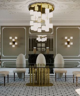 Casa Padrino Luxus Designer Esstisch Bambus Gold 200 x 110 x H. 78 cm - Handgefertigt