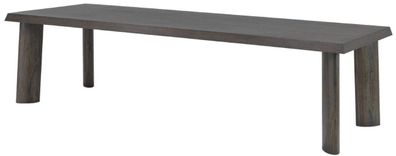 Casa Padrino Luxus Esstisch Mokkafarben 300 x 110 x H. 76 cm - Massivholz Küchentisch