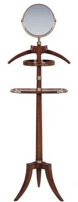 Casa Padrino Luxus Dressboy mit Spiegel Braun 51 x 36 x H. 160 cm - Kleiderständer Ga