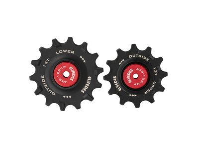 Elvedes Schaltrollen-Set "AXS" Mit Keramikkugellag 1x12 + 1x14 Zä