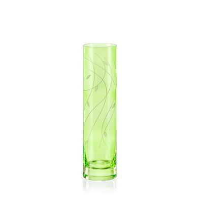 Kristallvase Vase Spring grüne Blumenvase K0802 Blumenvase 240 mm Bohemia Crystalex