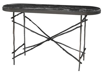 Casa Padrino Luxus Konsole Bronze / Schwarz 131 x 45 x H. 76 cm - Luxus Möbel