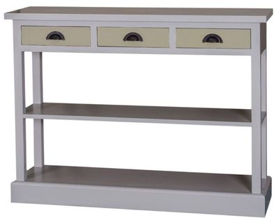Casa Padrino Landhausstil Küchenkonsole Grau / Grün 120 x 35 x H. 89 cm - Landhaussti