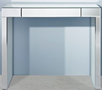 Casa Padrino Luxus Spiegelglas Konsole 100 x 30 x H. 83 cm - Konsolentisch mit Schubl