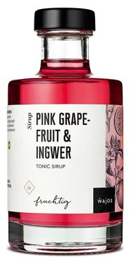 Wajos Pink Grapefruit & Ingwer Tonic Sirup fruchtig-herber Getränkesirup 200ml