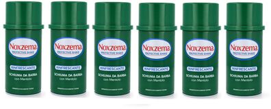 Noxzema Menthol Refreshing Rasierschaum 6 x 300ml Spender