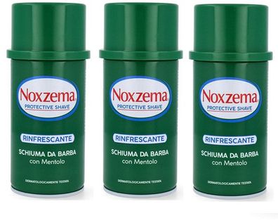 Noxzema Menthol Refreshing Rasierschaum 3 x 300ml Spender