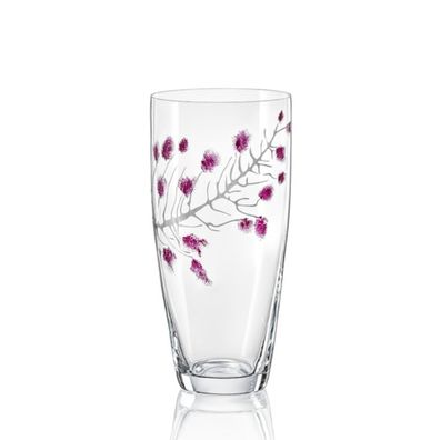 Kristallvase Vase Sakura Kristallglas Tupfer Technik 250 mm Bohemia Crystalex