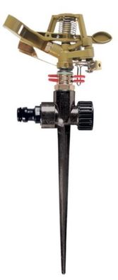 Impulsregner Rasensprenger Kreisregner Messing Sprinkler Regner Metallnadel 360°