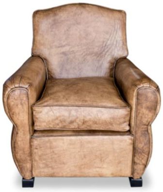 Casa Padrino Luxus Wohnzimmer Leder Sessel Vintage Hellbraun 80 x 88 x H. 86 cm - Ech