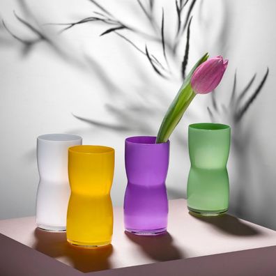 Kristallvase Vasen Primavera 109 mm 4er Set Bohemia Crystalex