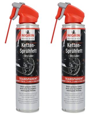 Nigrin 2x KettenFett SprühFett KettenSpray Öl Motorrad Bike O Z X RingKette