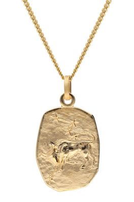 trendor Schmuck Stier Sternzeichen Gold 333 / 8K mit vergoldeter Silberkette 15404-0